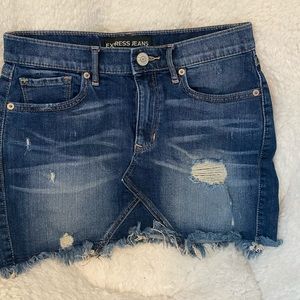 Express denim skirt